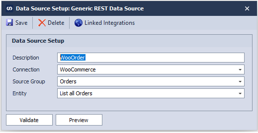 Creating an incremental REST API data source 3 Data Souce Setup